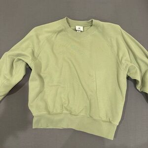 pastel green oversized sweatshirt